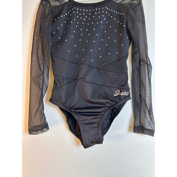 JUSTICE Girl’s Long Sleeve Dance/Gymnastic Leotard / Size: XS 5/6 - Picture 5 of 6